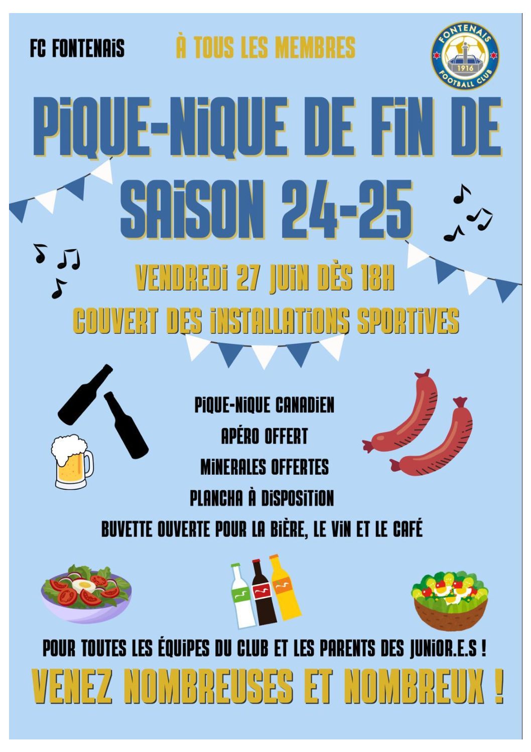 pique-nique de fin de saison 24-25
