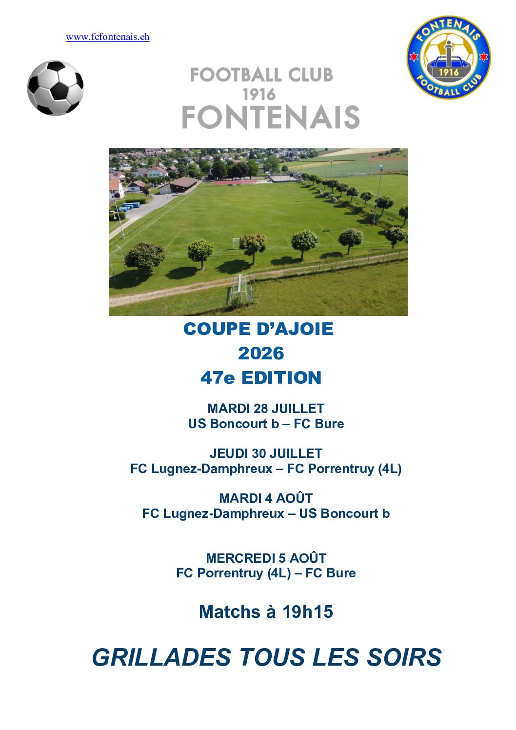 programme coupe d&rsquo;Ajoie